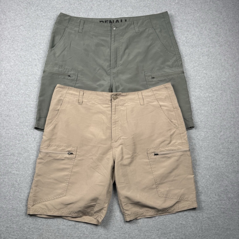 Lot Of 2 Denali Cargo Shorts Mens 38 Hiking Outdoor Performance Gorpcore Utility